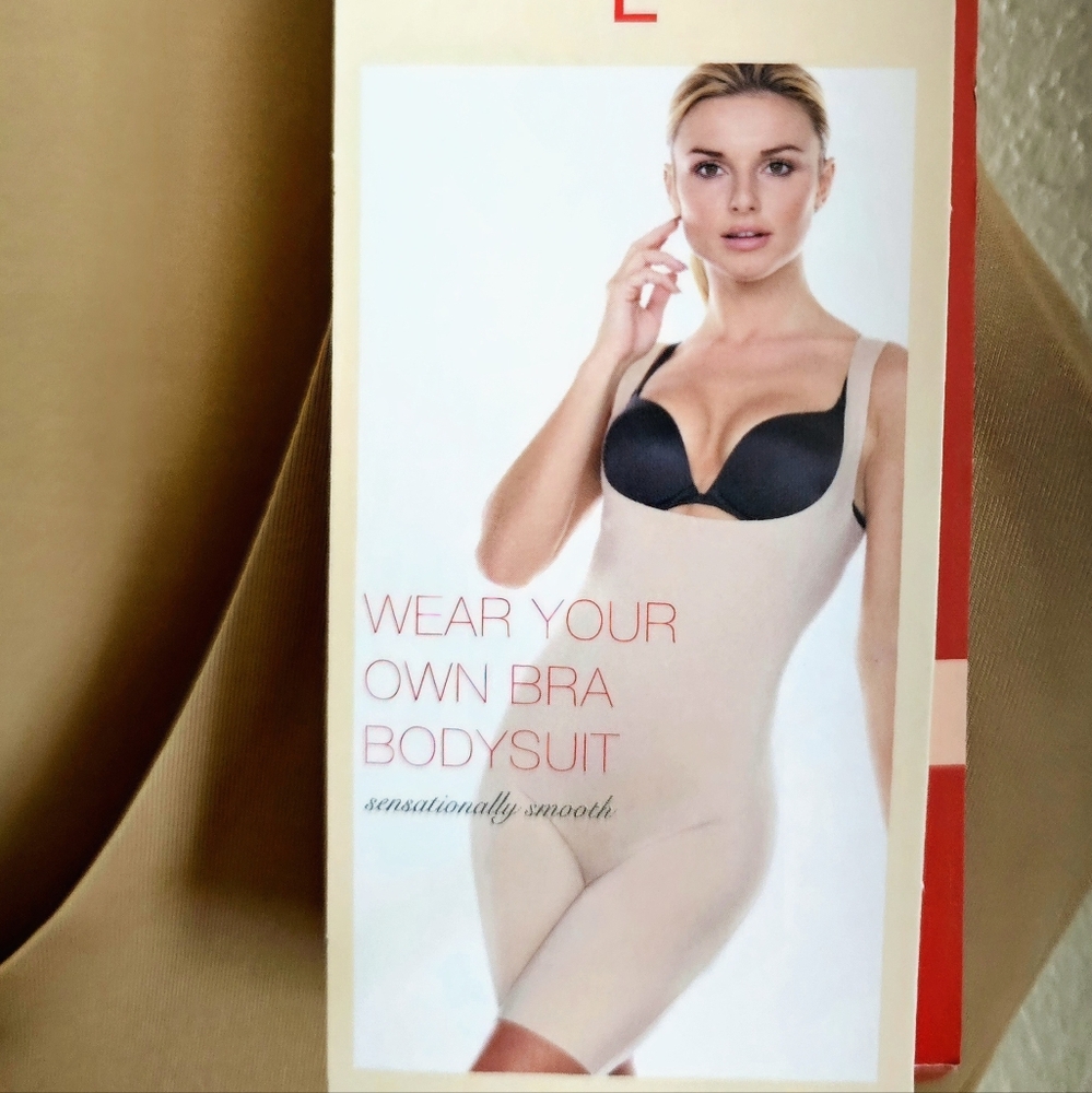NWT STRM LINE Shape Wear your Own Bra Bodysuit Sz L